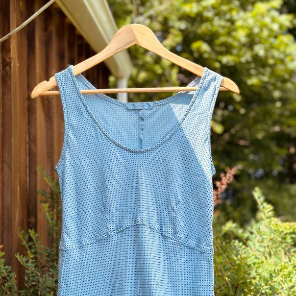 Cut Loose Fitted Flared Maxi Dress - Blue/Navy - S - Picture 4 of 6